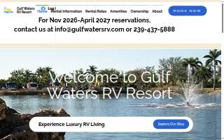 Gulf Waters Rv Resort website