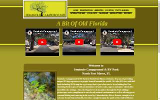 Seminole Campground website