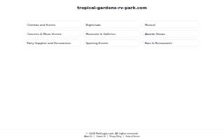 Tropical Gardens Travel Park website