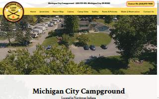 Michigan City Campground website