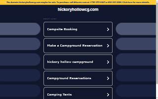 Hickory Hollow Camp Ground website