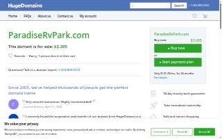 Paradise Park Inc website