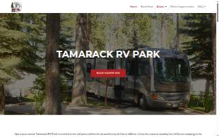 Tamarack Rv Park website