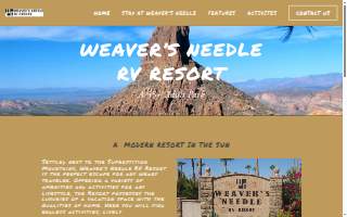 Weavers Needle Travel Trailer website