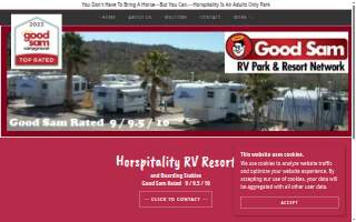 Horspitality Rv Park & Stables website