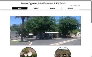 Desert Cypress Trailer Ranch website
