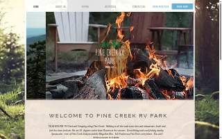 Pine Creek Rv Park & Mini website