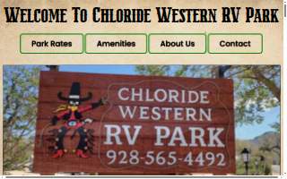 Chloride Western Rv Park website