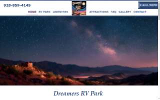 3 Dreamers Rv Park website