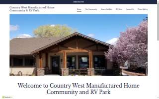 Country West Rv Park website