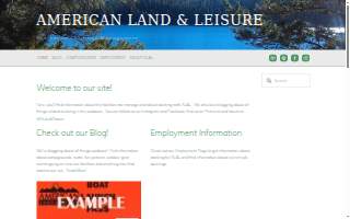 American Land & Leisure website