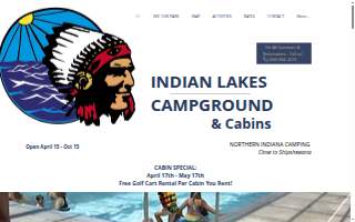 Indian Lakes Campground website