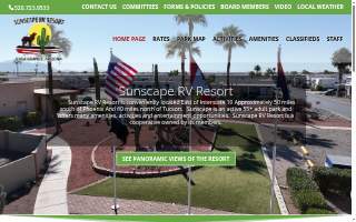 Sunscape Rv Resort website