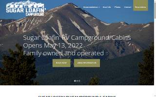 Sugar Loafin' Campground website