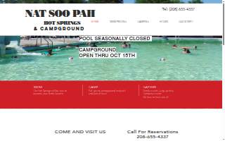 Nat Soo Pah Hot Springs & Rv website