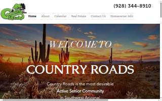Country Roads Rv Village website