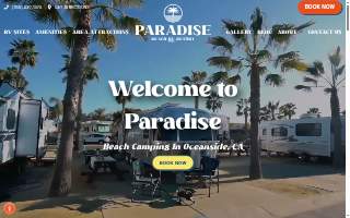 Paradise By The Sea Rv Resort website