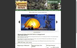 Mammoth Mountain Rv Park website