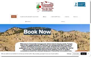 Canyonside Campground website