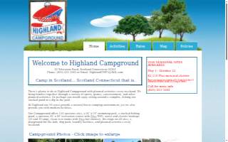 Highland Camp Ground website