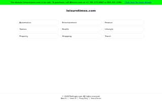 Leisure Times Rv Park website