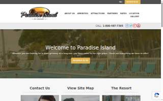 Paradise Island Rv Resort website