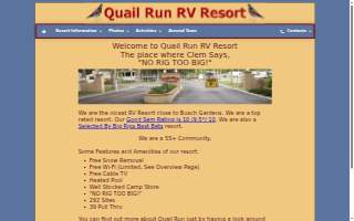 Quail Run Campground Inc website