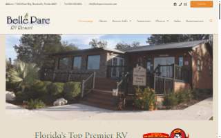 Belle Parc Rv Resorts website
