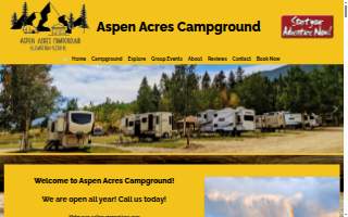 Aspen Acres Campground Inc website