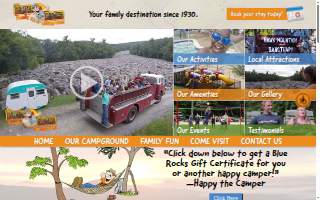 Blue Rocks Family Campground website