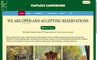 Flintlock Campground website