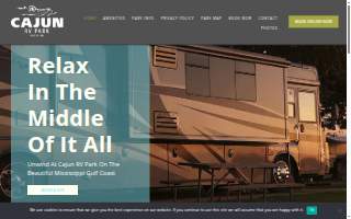 Cajun Rv Park website