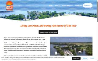 Grand Lake Rv Resort website