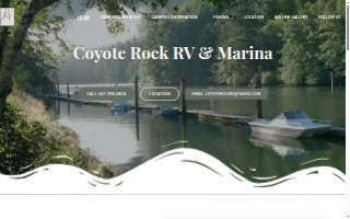 Coyote Rock Rv Resort & Marina website