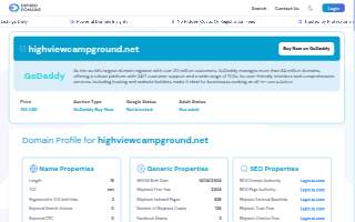 High View Campgrounds website