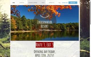 Indianhead Resort website
