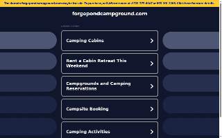 Forge Pond Campground Inc website