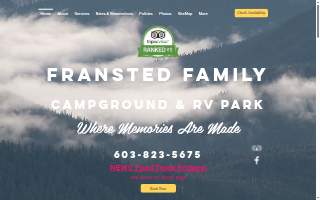 Fransted Campgrounds website
