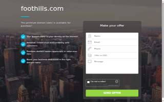 Foothills Family Campground website