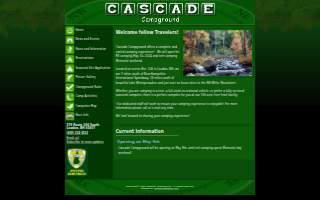 Cascade Camp Ground website
