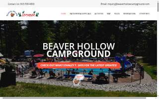 Beaver Hollow Campground website