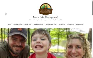 Forest Lake Campground website