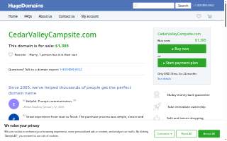 Cedar Valley Campsite website
