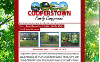 Cooperstown Family Campground website