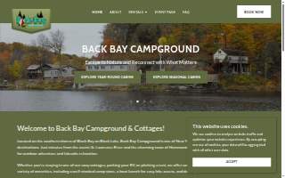 Back Bay Campground website