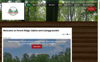 Forest Ridge Camp Ground website