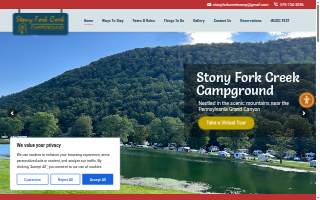 Stony Fork Creek Campground website