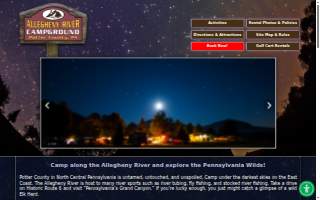 Allegheny River Campground website