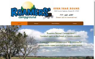 Roamers Retreat Campgrounds website