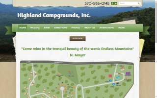 Highland Campground website
